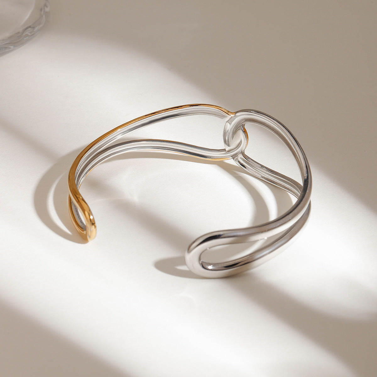 Brazalete Noria de oro bicolor – Serenyah