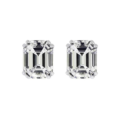 Pendientes Viena – Plata 925 con Circonita Cúbica de Corte Esmeralda | Serenyah