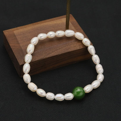 Liria Pearl – Pulsera de perlas naturales con mariposa y colgante | Tono dorado | Serenyah
