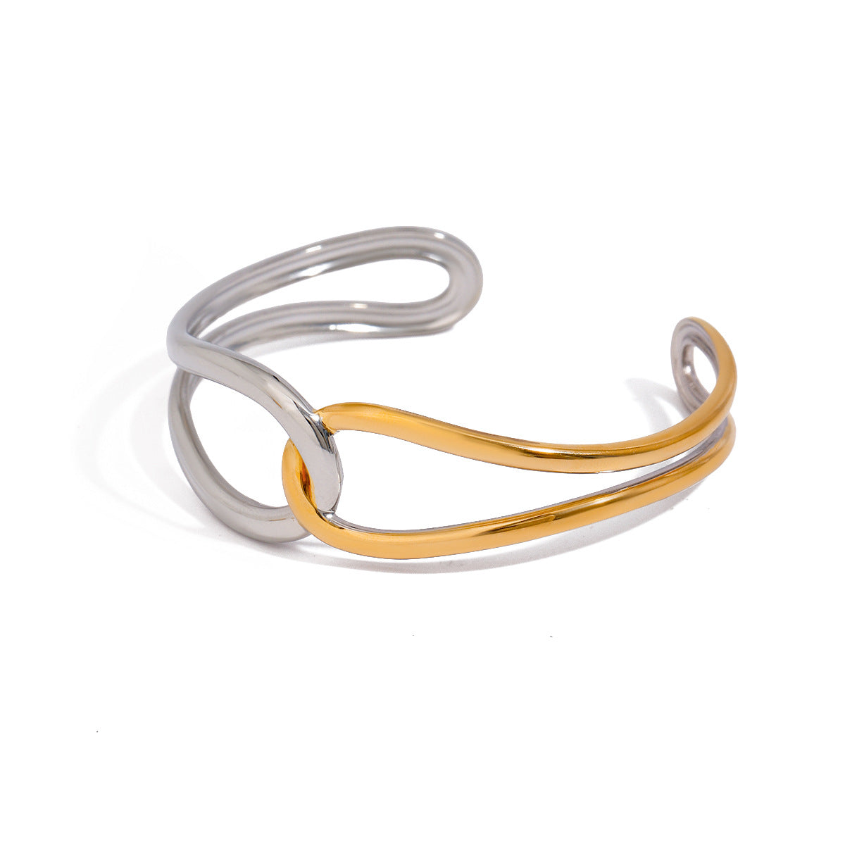 Brazalete Noria de oro bicolor – Serenyah