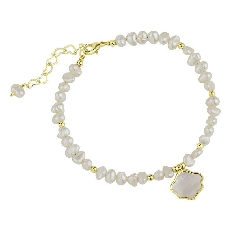 Perla Nuvola – Juego de Collar y Pulsera de Perlas Naturales y Nácar | Serenyah