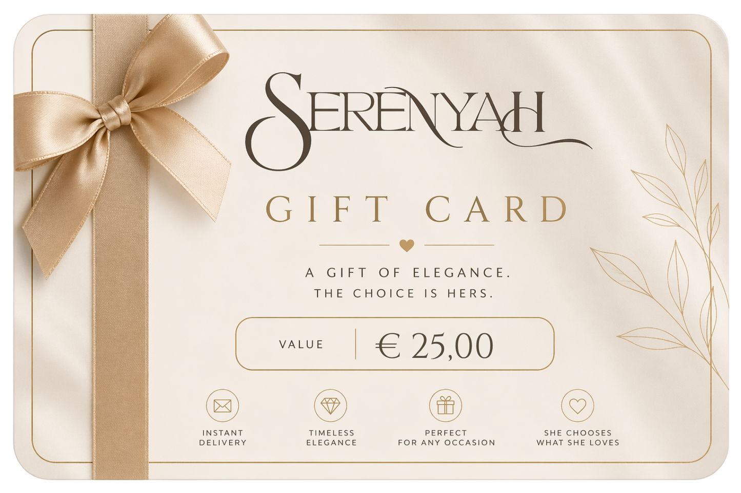 Serenyah Gift Card - 25€