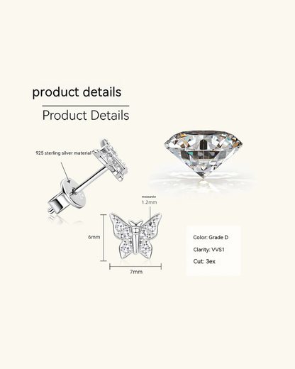 Auréa Butterfly Earrings | 925 Sterling Silver Fine Jewelry – Serenyah