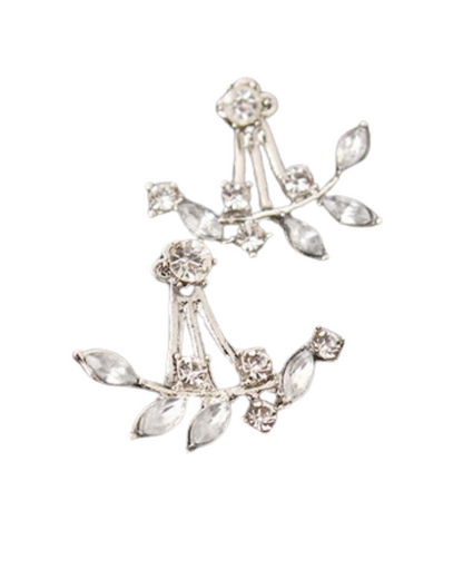 Pendientes Fiorelle – Pendientes de botón florales con circonitas | Oro, Oro Rosa y Plata | Serenyah
