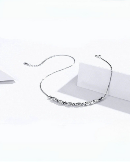 Tobillera Luna – Tobillera minimalista de plata de ley 925 de Serenyah