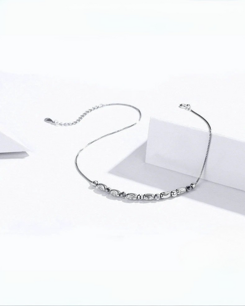 Tobillera Luna – Tobillera minimalista de plata de ley 925 de Serenyah