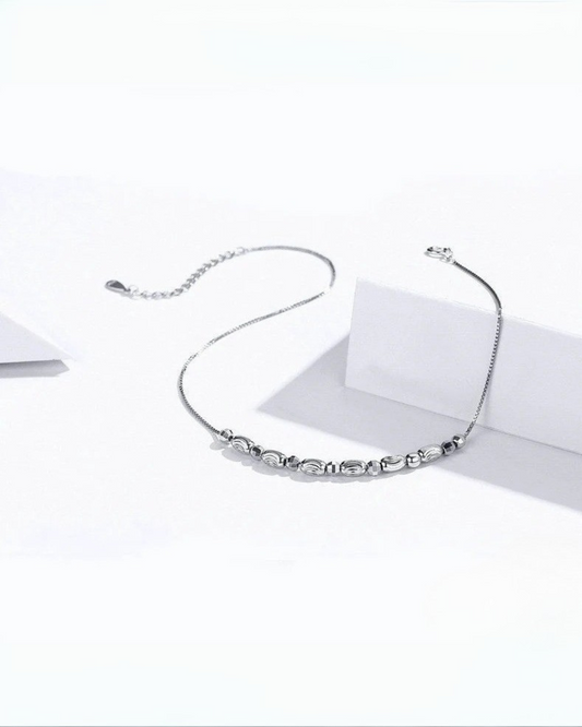 Luna Anklet – 925 Sterling Silver Minimalist Anklet by Serenyah