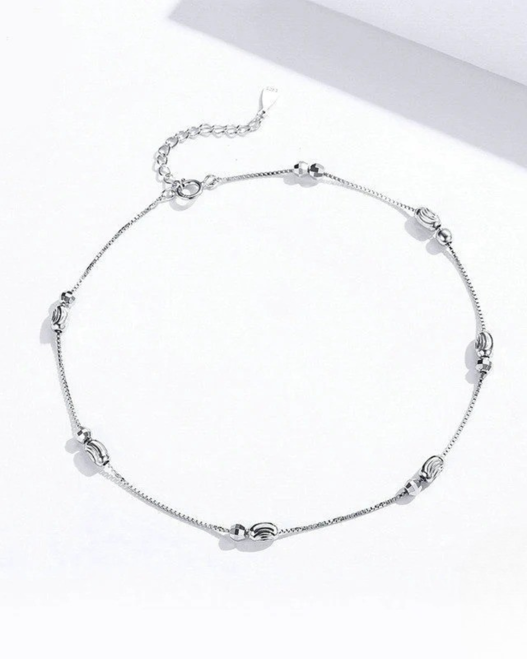 Tobillera Luna – Tobillera minimalista de plata de ley 925 de Serenyah