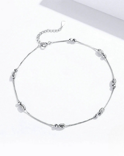 Tobillera Luna – Tobillera minimalista de plata de ley 925 de Serenyah