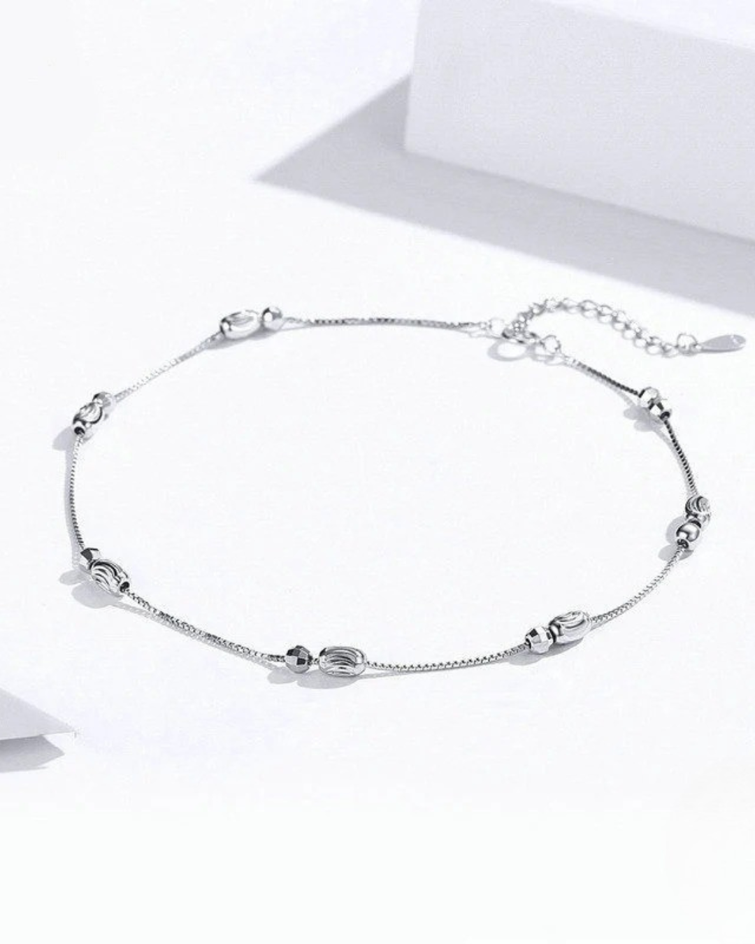 Tobillera Luna – Tobillera minimalista de plata de ley 925 de Serenyah