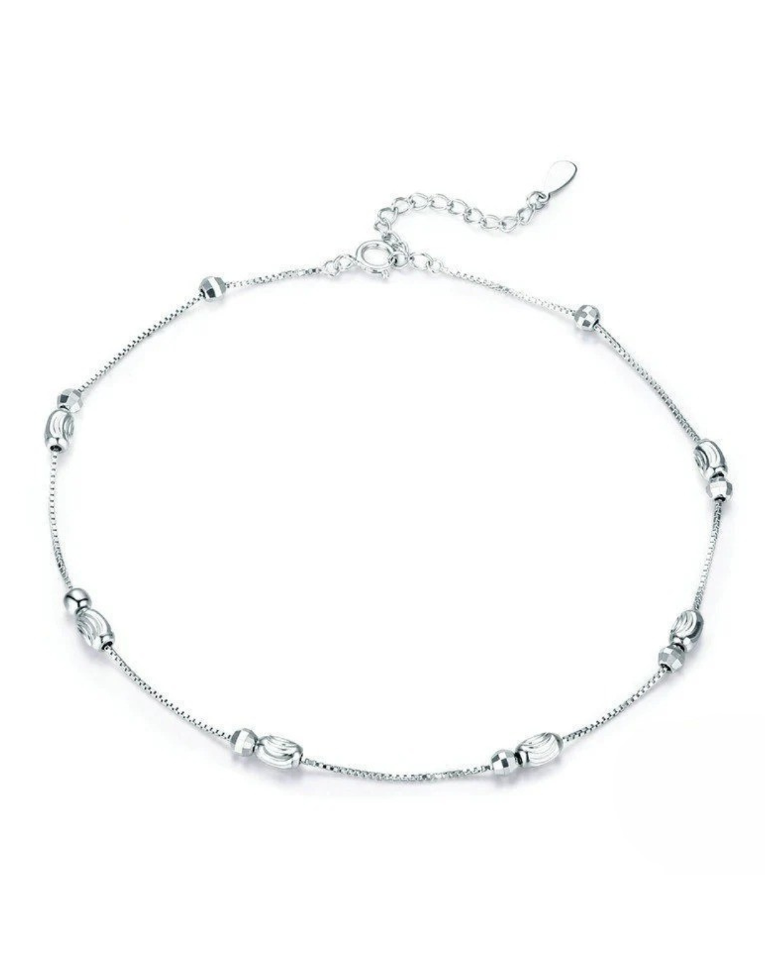 Tobillera Luna – Tobillera minimalista de plata de ley 925 de Serenyah