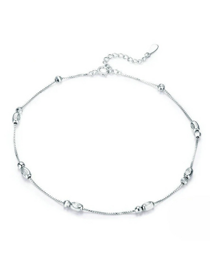 Tobillera Luna – Tobillera minimalista de plata de ley 925 de Serenyah