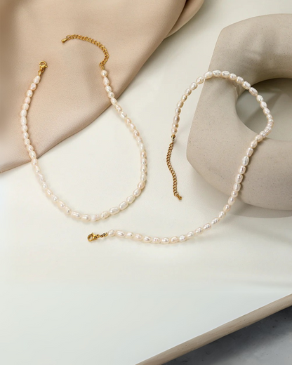 Collar de perlas Lyra | Joyas de perlas de agua dulce naturales para mujer – Serenyah
