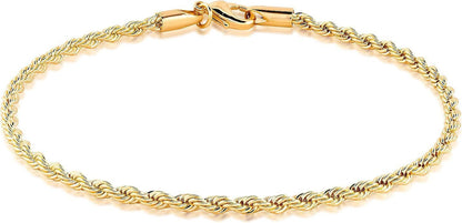 Tobillera en capas Nicea – Tobillera minimalista de oro y perlas de Serenyah