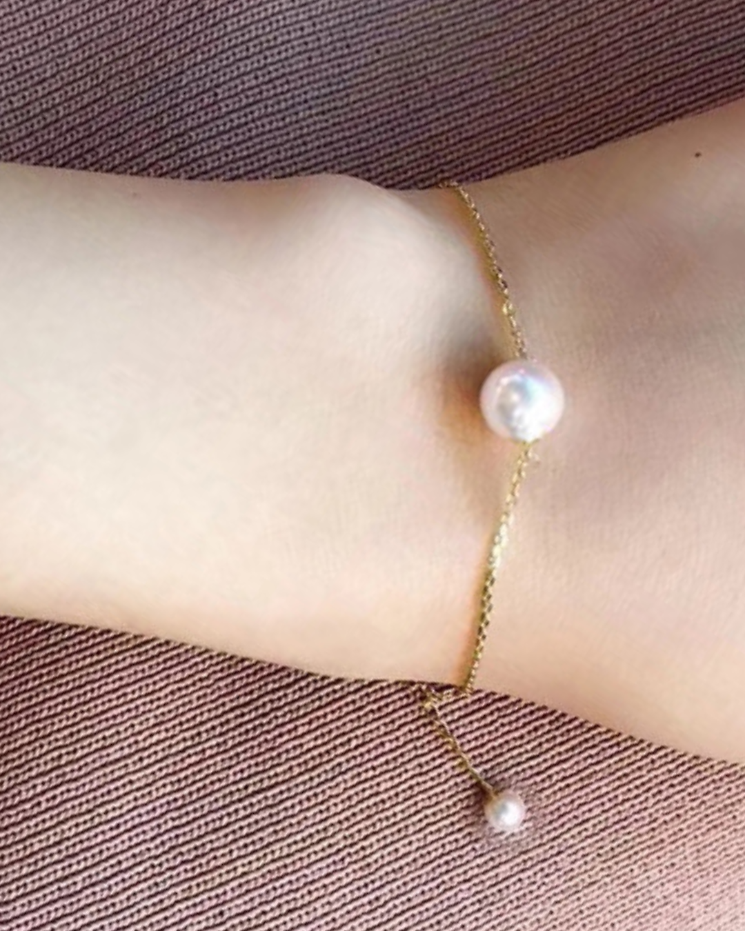 Perla Armonía – Pulsera de Perlas Barrocas con Cierre Artístico de Oro | Serenyah