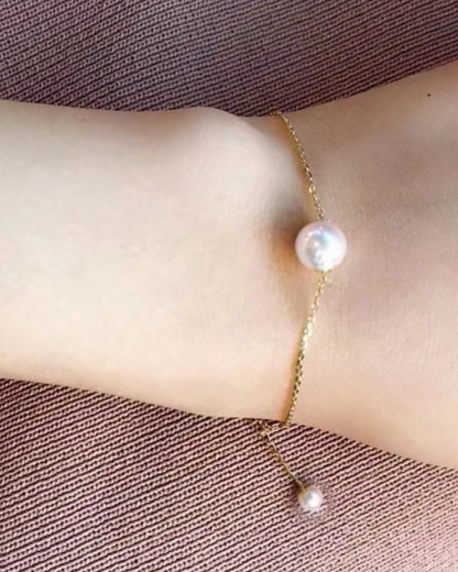 Perla Armonía – Pulsera de Perlas Barrocas con Cierre Artístico de Oro | Serenyah
