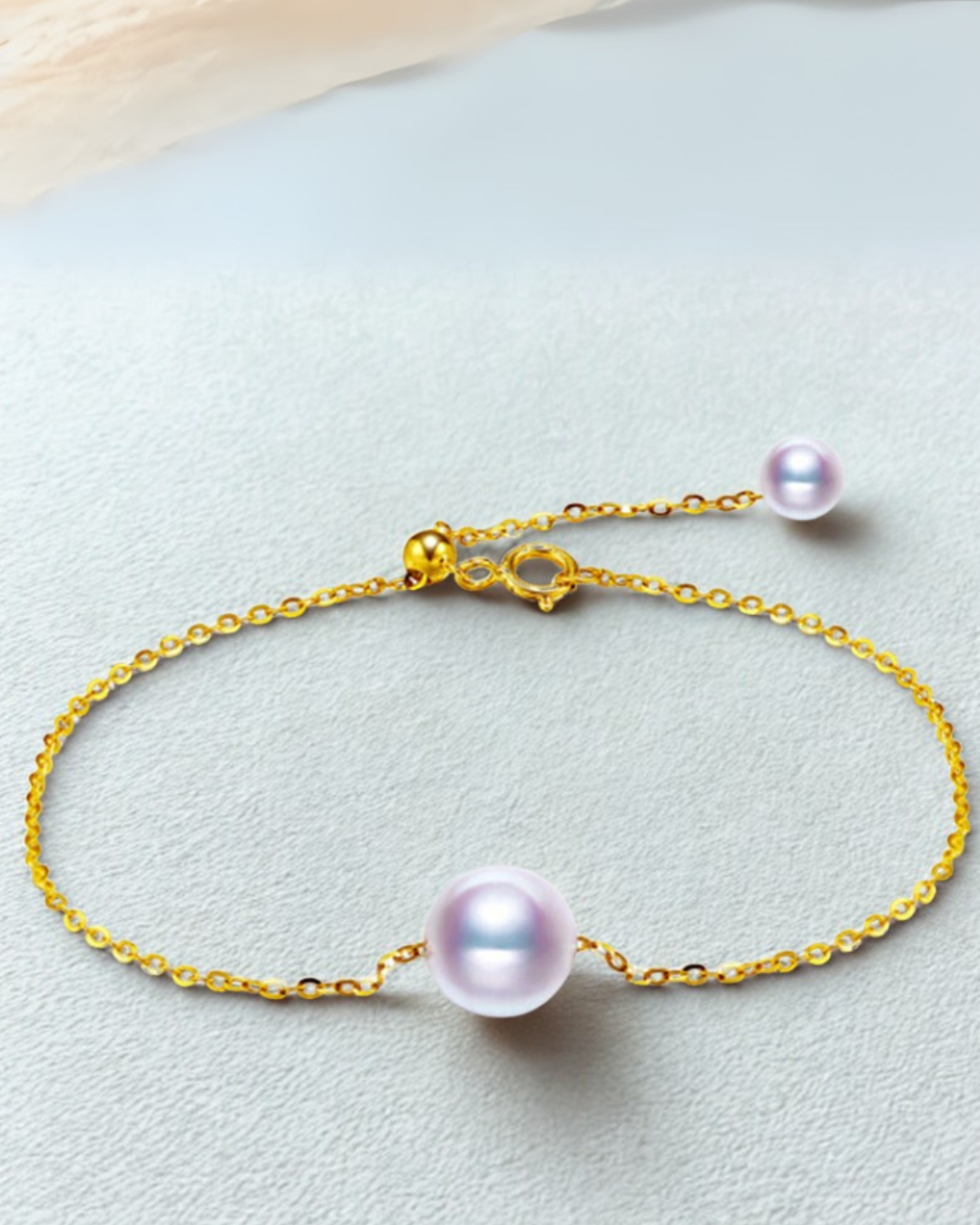 Perla Armonía – Pulsera de Perlas Barrocas con Cierre Artístico de Oro | Serenyah