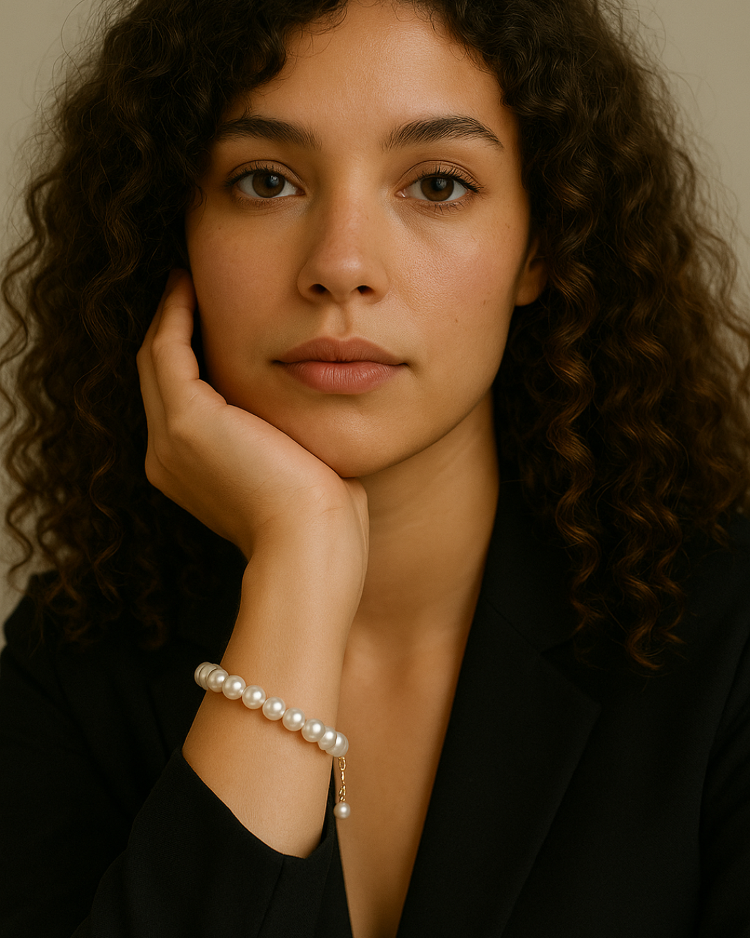 Perla Vera – Pulsera de perlas naturales de agua dulce con cierre de oro de 14K | Serenyah