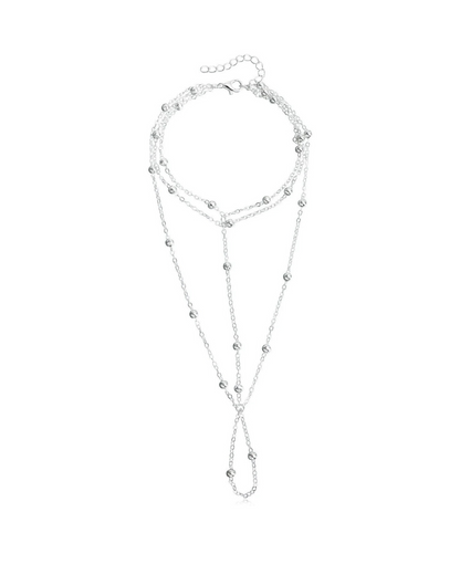 Tobillera descalza Sahara y cadena de pie dorada – Serenyah