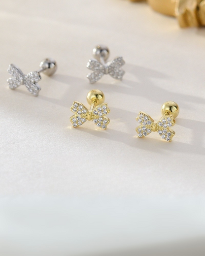Pendientes Lazo Soho – Plata de ley 925 y Circonitas | Serenyah